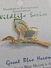 Great Blue Heron Lapel Pin Northwest Interpretive Association Wildlife Series