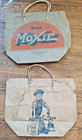 2 Diff   Vintage Antique Moxie Soda 6 Pack Paper Bag Carrier Antique Early 1900s
