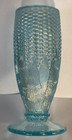 Rare Vintage Northwood Ice Blue Carnival Glass Corn Vase     Stunning Color