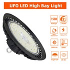 8 Pack 150w Ufo Led High Bay Light Commercial Warehouse Factory Lighting Fixture
