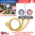For Yellow Jacket 49968 4-valve Test   Charging Manifold Gauges R-22 404a 410a