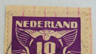 Netherlands Postage   Seagull   Purple 10    Stamp  cancelled posted   C 1941
