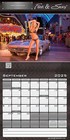 2025 Fast   Sexy Car Girl Wall Calendar 12x12 Inches Pg Version