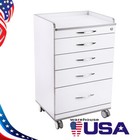 4 Drawers Dental Mobile Cabinet Side Cart Medical Utility   Electric Micro Motor