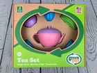Toy Tea Set Pink 17 Piece Pretend Play Motor Skills Language