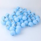 100 Pcs Blue Numbered Balls 1-100 Lottery Table Tennis Ping Pong Bingo