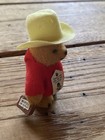 Rare Vintage Paddington Bear Mini Flocked Doll 2 5  Eden Toy Figure Hong Kong