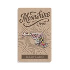 Maryland State Enamel Lapel Pin     Us State Collectible Souvenir Pin
