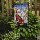 Caroline s Treasures Bull Terrier With Santa Claus Garden Flag Fnt1019gf
