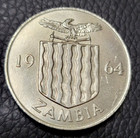 1964 Zambia 2 Shillings Coin