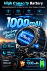 Military Smart Watch For Men Bluetooth Call Rugged 1000mah Ip68 Ios Android