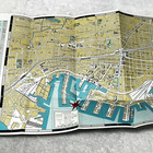 Kobe City Hall Kobe Japan 1950s Vintage Map Cx