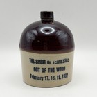 Stoneware Commemorative Whiskey Jug  Spirit Of Tennessee   Out Of The Wood 1932