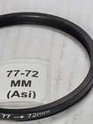 77-72mm Step-down Metal Lens Filter Adapter Ring 77mm-72mm 77-72 77mm-72 Step