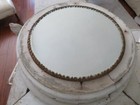 Large Old Chippy White Architectural Column Capital Base   Plateau Mirror Riser