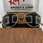 Vintage Ray-ban B l W2201 Duty Free Elite Round Arista Sunglasses 46mm Nos Usa