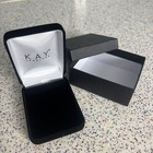 New  Kay Jewelers Black Necklace Bracelet Display Box Anniversary Gift Empty