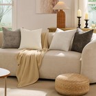Throw Pillow Covers 18x18 Inch Pack Of 4 Neutral Soft Decorative Chenille Pil   