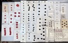 Lot Vtg New Buttons 41 Cards La Mode Streamline Jhb Doll Novelty Black White Red
