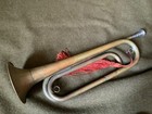 Wwi Us Regulation Rexcraft Bugle Made Usa With Mouthpiece - Brass