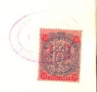 British South Africa Comp  1898 Doc  5 X Revenue F vf  28