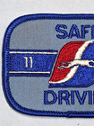 Greyhound Bus Embroidered Patch 11 Years Safe Driving Vintage Unsewn