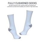 3-12 Pairs Mens Solid Cotton Sports  Athletic Work Crew Socks Size 9-11 10-13