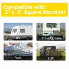 Adjustable Trailer Hitch 2 Inch Receiver 6 Inch Drop Towing Hitch Tri-ball Mount