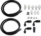 Universal Power Steering Pump Hose Kit Replace For Gm Ls Swap Pressure Return 