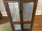 Vintage Primitive Handmade Pie Safe Hanging Cabinet