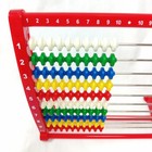 Gigo Number Grid Learning Abacus 10 Rows 100 Beads 5 Colors Children Education 