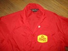 Vtg Stroh s Red Nylon Windbreaker Beer Patch Van Cort Snap Close Jacket Large