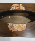 Vintage Mcm Wooden Tissue Box Mushrooms Sliding Bottom Hanging Option Nice   