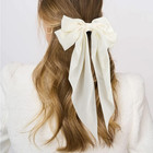 Silky Satin Hair Bows 2pcs Big Hair Bows For Women Hair Ribbons Oversized Long T