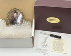 Edgar Berebi Picture Frame W  Green Swarovski Crystals 24k Gold Plate Limited Ed