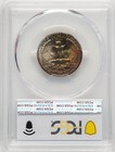 1943 25c Cac Washington Quarter Pcgs Ms67 