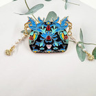 Ancient Chinese Women s Crown Enamel Pin Inlaid Pearl Phoenix Crown Wedding