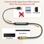 Tackston Usb To Optical Audio Adapter Pc To Spdif Sound Card Optical Output Comp