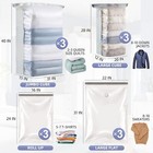 12 Pcs Cube Vacuum Storage Bags For Comforters Clothes  blankets