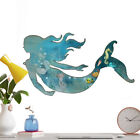 Mermaid Wall Art Iron Metal Mermaid Decor Wall Pendant Artistic Ocean Enhanced