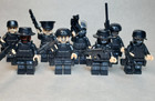 Set Of 8 Custom Lego Swat Fbi Agent Law Enforcement Combat Minifigures W  Guns