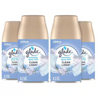 Glade Automatic Air Freshener Refill Clean Linen 6 2oz 4-pack Odor Eliminator