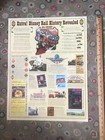 Railroad History Poster Disney Joe Burns Trains Monorail Disneyland 2007