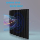 Acoustic Wall Panels Studio Sound Noise Proofing Insulation Foam Black 12 96pack
