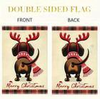 Christmas Garden Flag Dachshund Dog Garden Flag 12x18 Double Sided Winter Xmas H