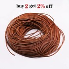 Genuine Round Leather Cord For Diy Jewelry Necklace Bracelet Making String