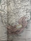African Continent 1879 Chevallier Large Detailed Hand Color Map