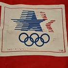 1980 Lake Placid Olympics Coca-cola Red Tote Bag Logos Olympic Committee Euc