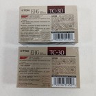 2 New Tdk Tc-30 Ehg Vhs-c Video Cassette Tapes Extra High Grade Japan