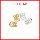 Tbestmax 200 Pcs Dreadlocks Beads Hair Braid Rings Clips Dread Locks Hair Braidi